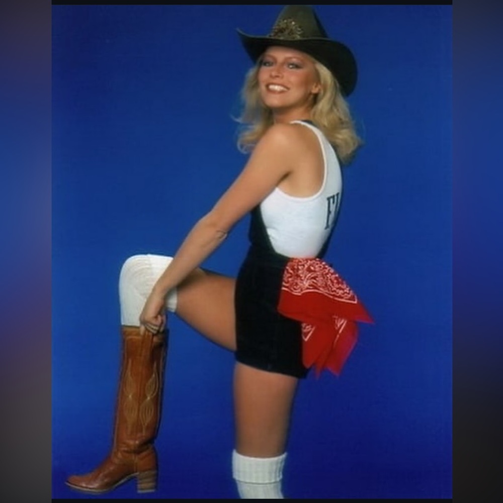 Vintage late 70s/early 80s Frye black label cognac leather cowboy boots 7.5B